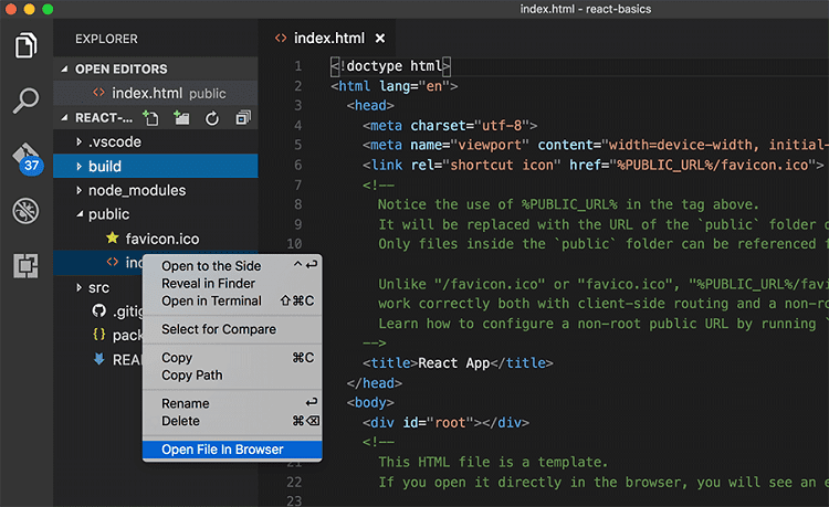 html-vs-code