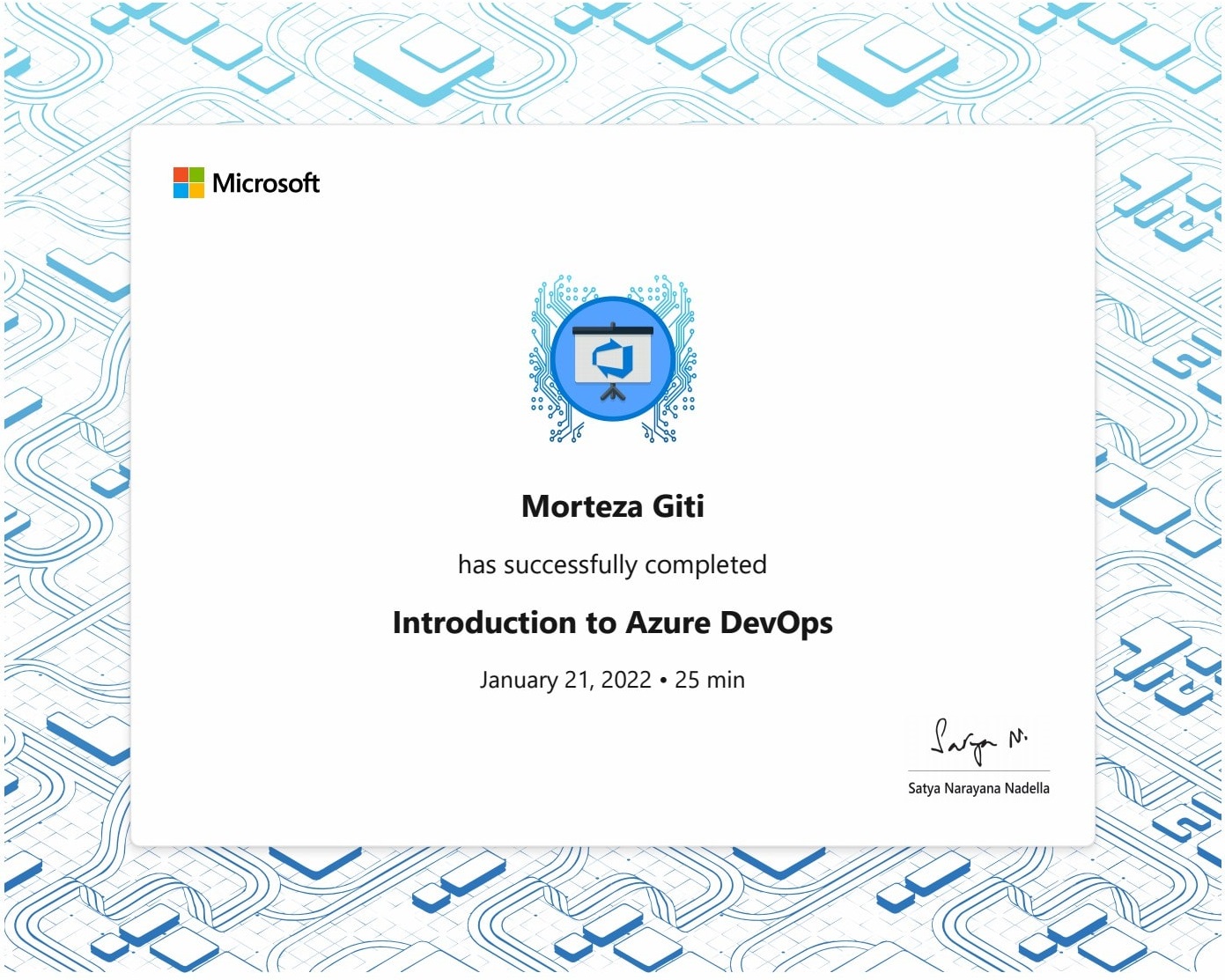 Introduction to Azure DevOps Certifiicate
